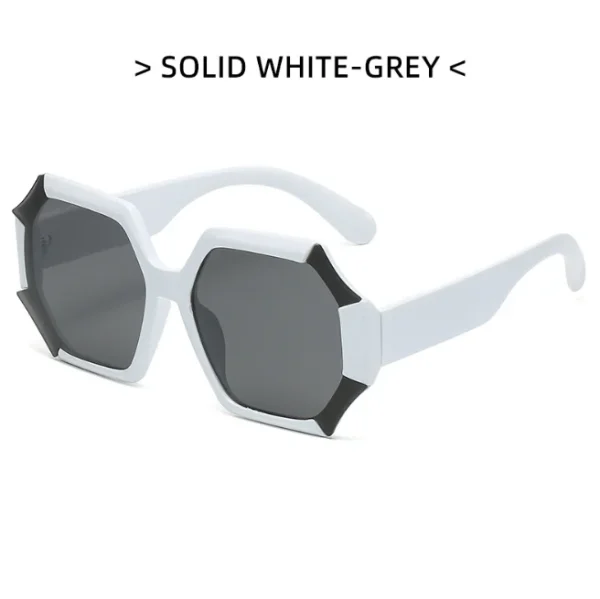 Large Frame Sunglasses Outdoor Vacation for Men and Women Irregular UV400 Sun Glasses Fashion Shades - Image 2