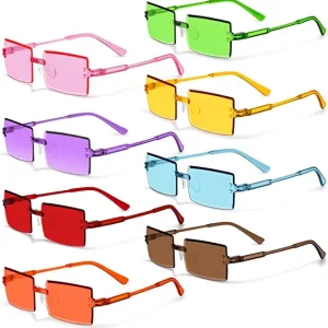2023 New Candy Color square Sunglasses Jelly Color Fashion Over Size square Rimless Sunglasses Women Lentes De Sol Para Mujer