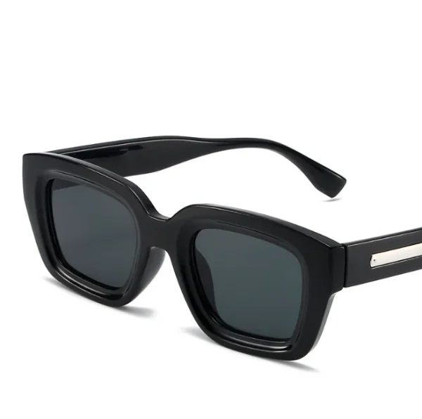 High Quality Women Square Sunglasses Fashion Trendy Shades Female High Quality Rectangle Metal Hinge Eyewear UV400 - Image 2