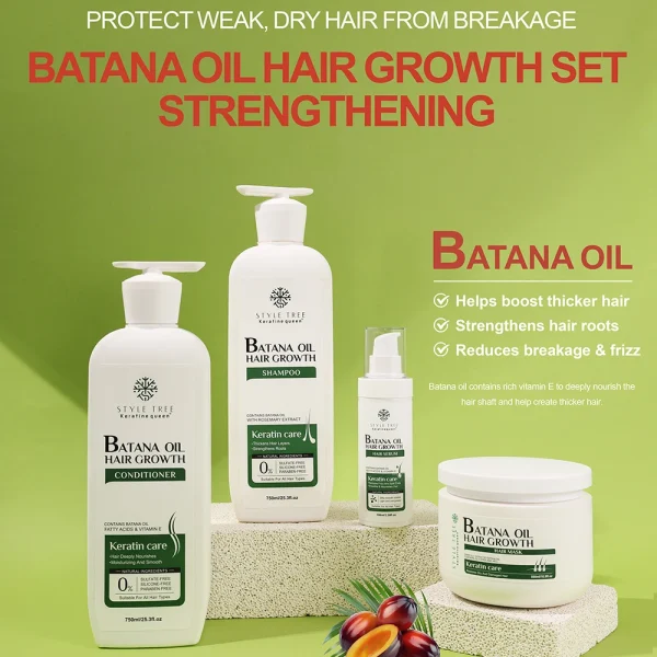 Private Label Batana Oil Shampoo and Conditioner Set Deep Repair Hair Treatment for Hair Loss - Image 2