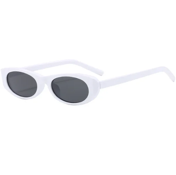 Vintage Retro Oval Sunglasses for Women Men Fashion Small 90s Cat Eye Sun Glasses UV400 Protection Thin Frame Eyewear - Image 5